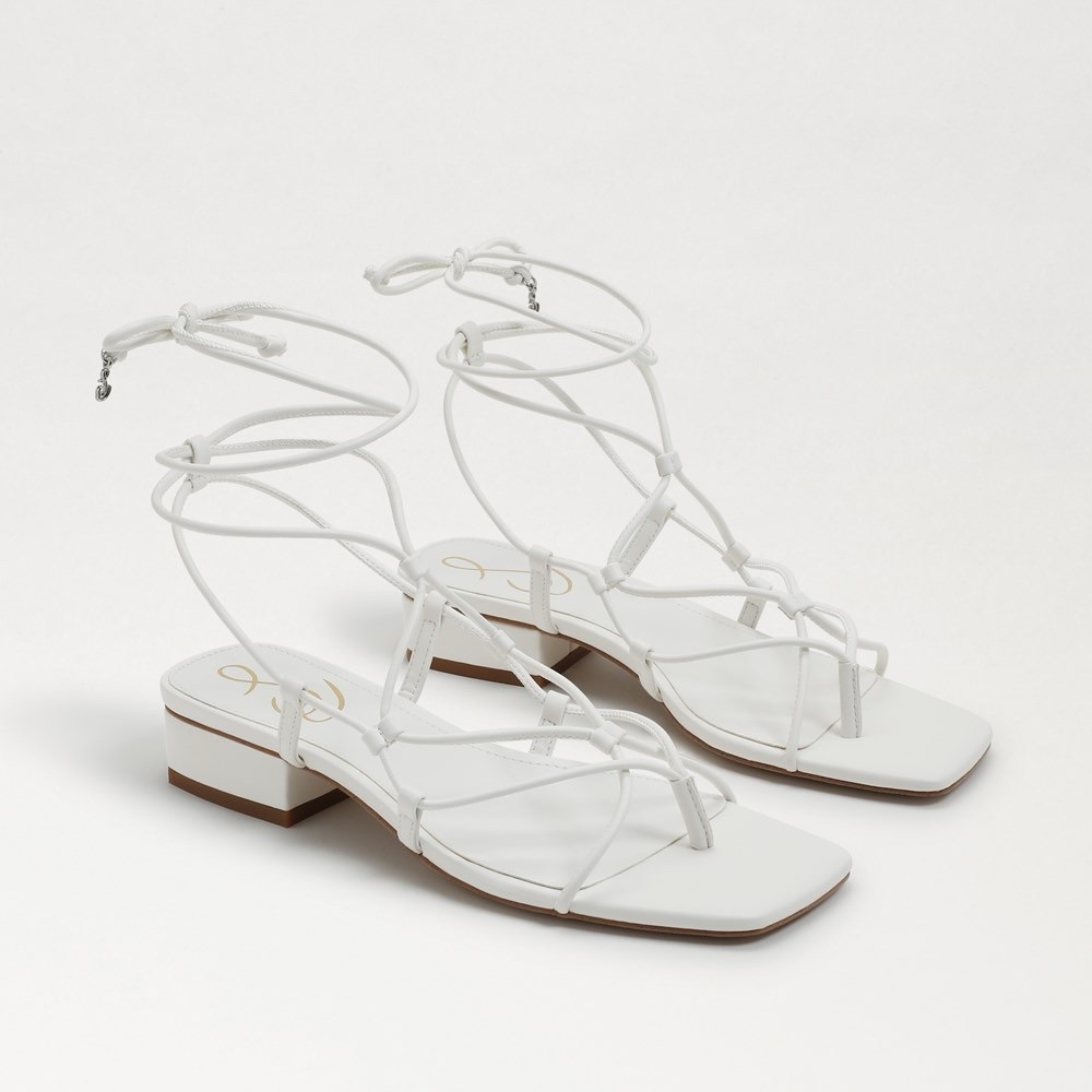 Sam Edelman White Daffy Sandal Size 6.5